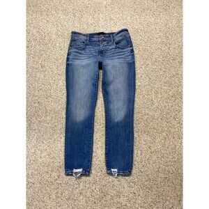 Buckle Black Midrise Ankle Skinny Size 29 Double Buttons Jeans Fit No 53